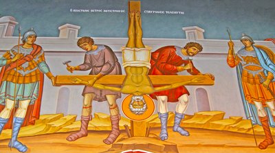 The Crucifixion of St. Peter, Cyprus by Cypriot